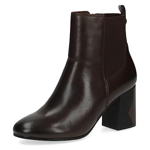 CAPRICE 9-25341-41, stivaletti con tacco donna, marrone (dk brown nappa), 39 eu
