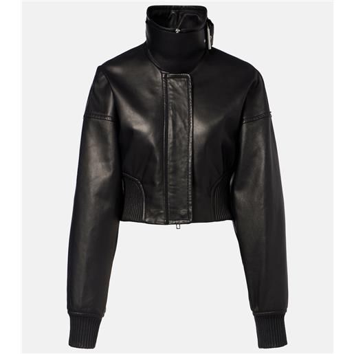 Sportmax giacca blouson ossido in pelle