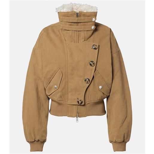 Marant Etoile giacca oana in twill di cotone