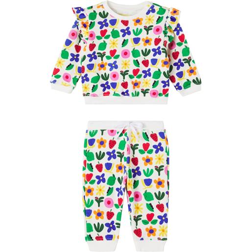 Fabula fã¡bula baby - felpa e pantaloni sportivi in misto cotone con stampa