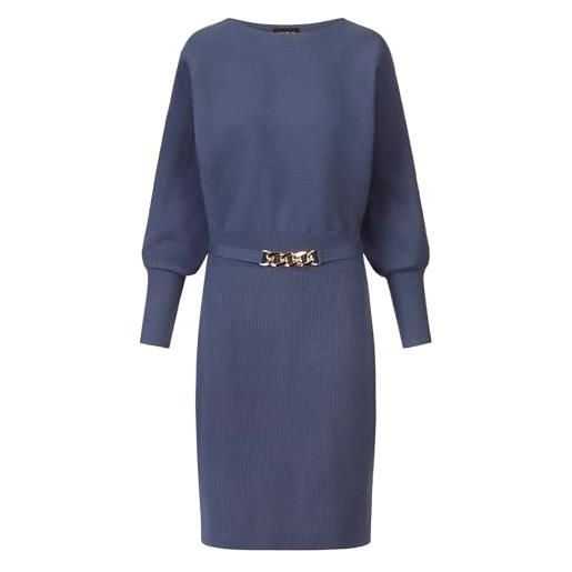 APART Fashion strickkleid vestito da cocktail, celeste, 42 donna