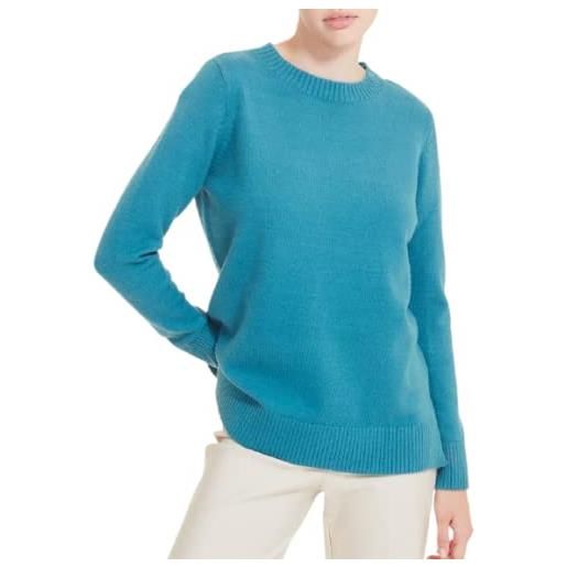 RAGNO maglia girocollo color tempesta in eco. Viscosa realizzata in maglia rasata (art. Da93m9) (m)