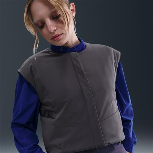 Nike gilet con imbottitura sintetica therma-fit Nike 24.7 perfect. Stretch - donna - grigio