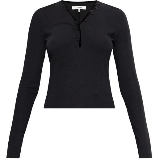 FRAME top a coste con bottoni - nero