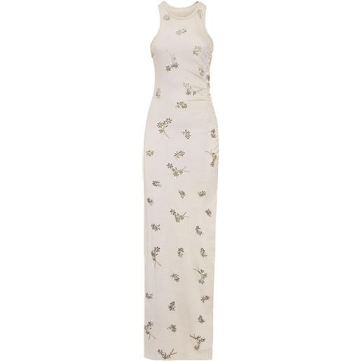 Philipp Plein abito midi in jersey - grigio