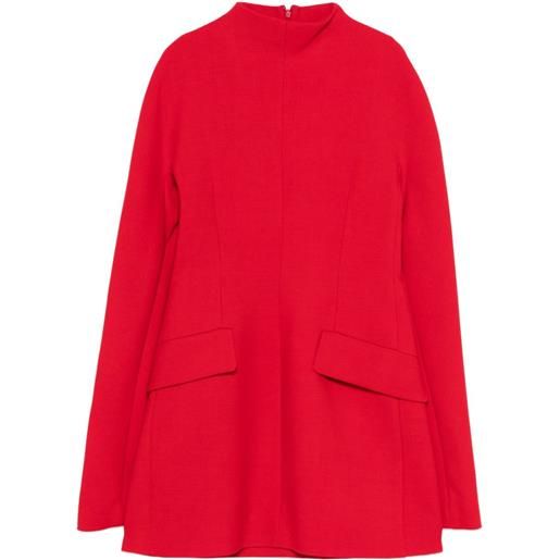 Sportmax abito corto con collo a lupetto - rosso