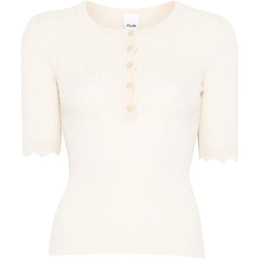 Allude maglione a coste - toni neutri