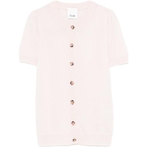 Allude cardigan a maniche corte - rosa