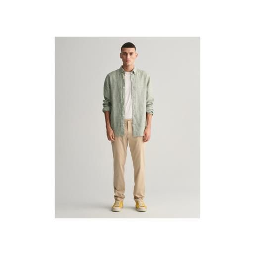 Gant per uomo. 1505280 pantaloni chino sportivi slim fit beige [3129167], casual, cotone