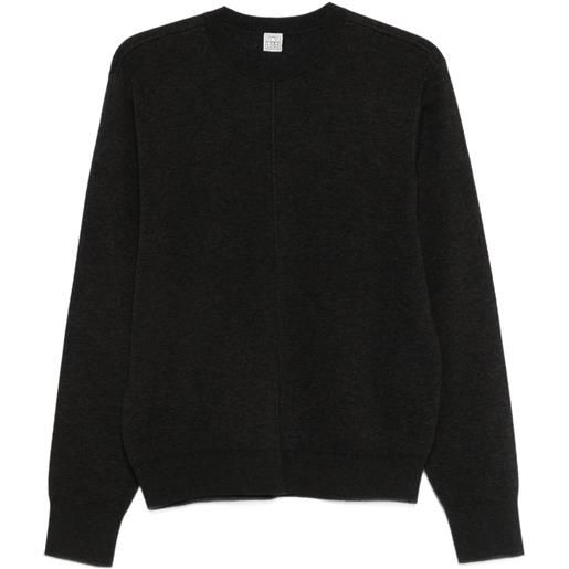 TOTEME maglione con nervature - grigio
