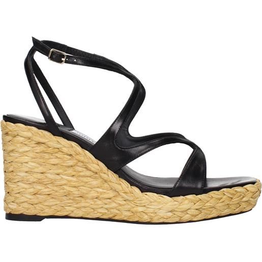 Jimmy Choo zeppe ayla donna pelle nero oro