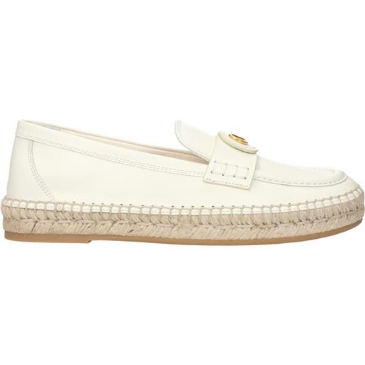 Valentino Garavani espadrillas donna pelle beige/avorio