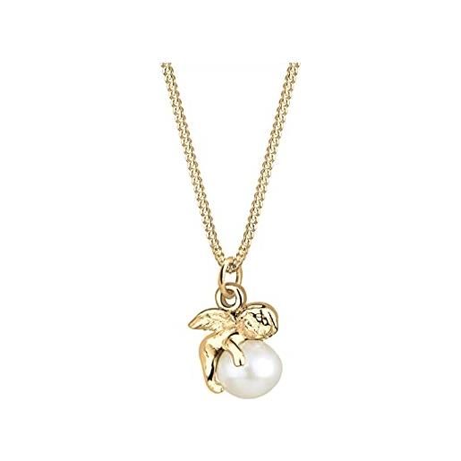 Elli Collana Donna Argento 925 Con Pendente Gru - Design Geometrico, Fatto A Mano, Regalo In Confezione Velluto - 3