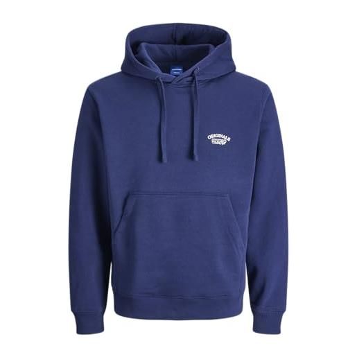 JACK & JONES jorgreene branding sweat hood ch, bianco antico, xxl uomo