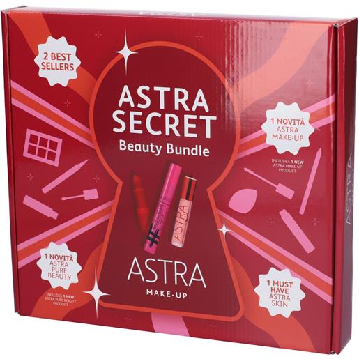 Astra Makeup kit regalo secret beauty bundle palette occhi + mascara maschera rossetto matita labbra lucidalabbra eyeliner blender 1 pz set