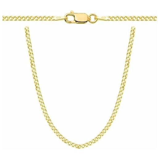 Collana Raggi Catena Rolò in Oro Giallo 9kt