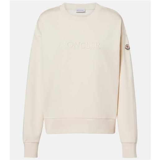 Moncler felpa in jersey di cotone