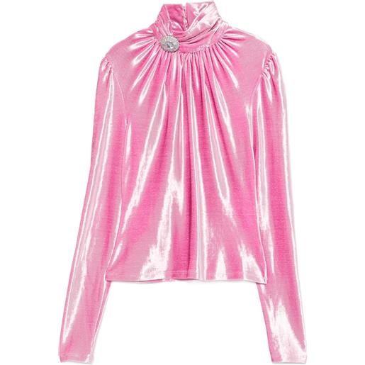 Rabanne top con decorazione - rosa