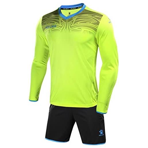 Kelme uniforme portiere manica lunga calcio portiere pratica indossare unisex pro set giallo m