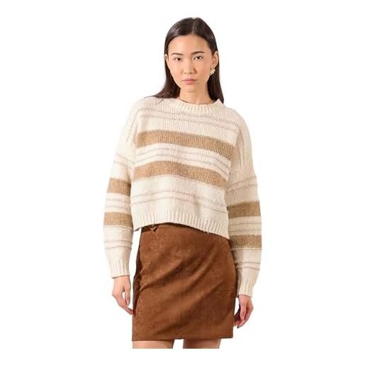 MOLLY BRACKEN maglia donna manica lunga rigata lurex la1794dn