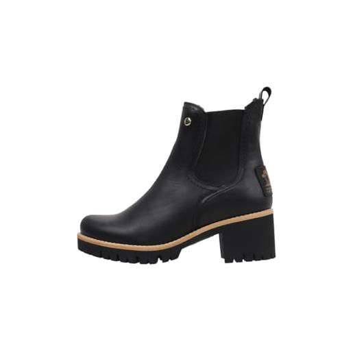Panama Jack pia trav, chelsea boot donna, nero, 41 eu