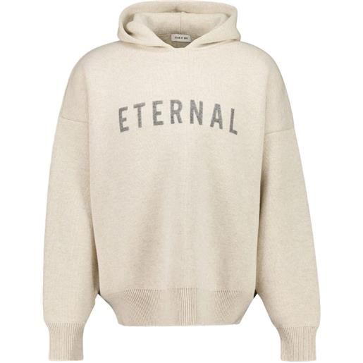 Fear Of God felpa eternal knit con cappuccio - toni neutri