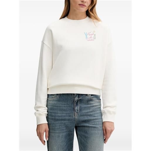 MC2 Saint Barth felpa con ricamo - bianco