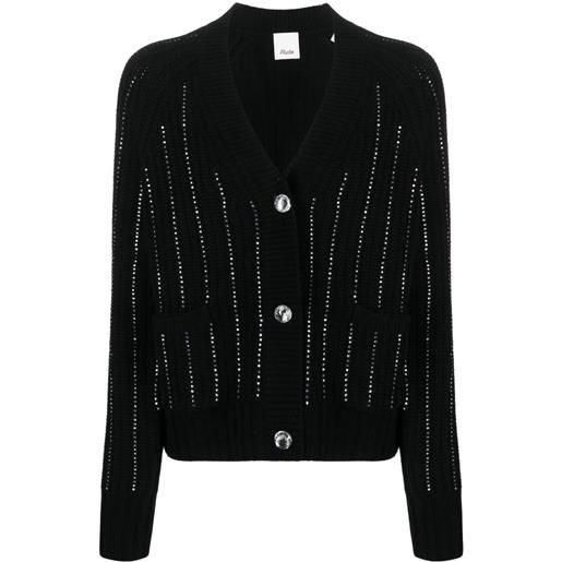 Allude cardigan con strass - nero