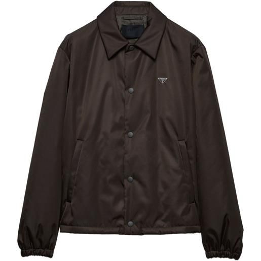 Prada giacca con logo - verde