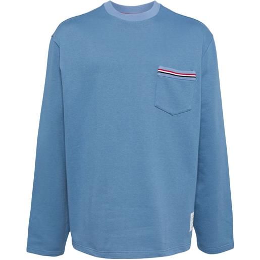 Thom Browne felpa girocollo - blu