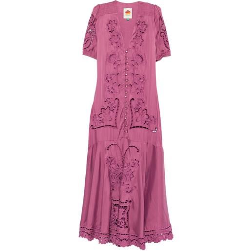 FARM Rio abito lungo a fiori - rosa
