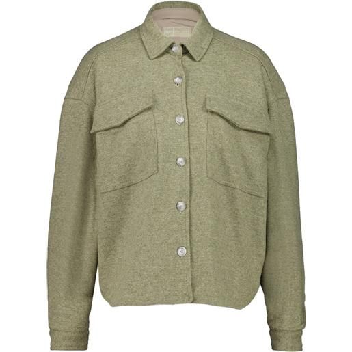 120% Lino giacca con tasche - verde