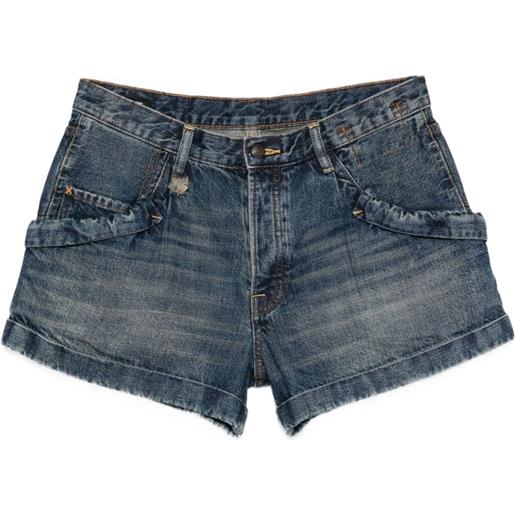 R13 shorts denim - blu