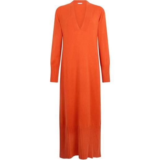 Malo abito lungo con scollo a v - arancione