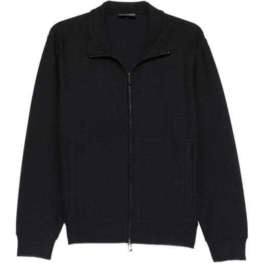 Emporio Armani felpa con zip - blu