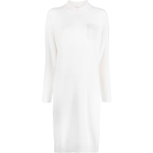Peserico abito midi lamé - bianco