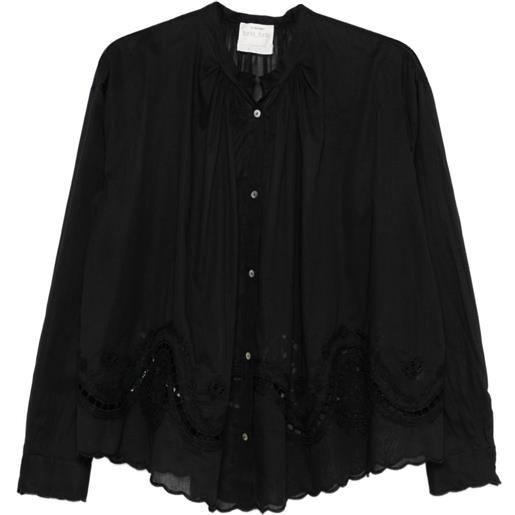 Forte Forte camicia con ricamo - nero