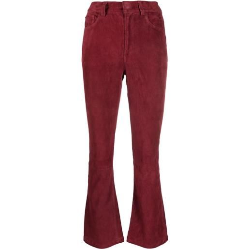 PAULA pantaloni svasati zircon - rosso