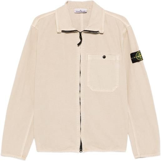 Stone Island giacca-camicia con tasche applicate - toni neutri