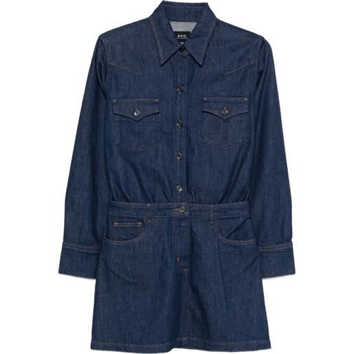 A.P.C. abito corto denim - blu