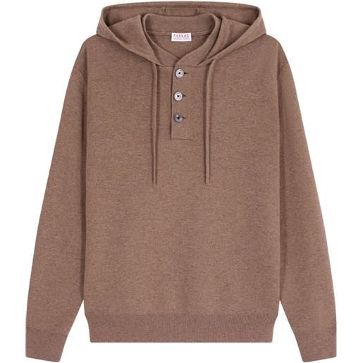 FURSAC felpa con cappuccio - marrone