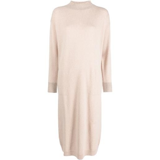 Peserico abito midi tricot - rosa