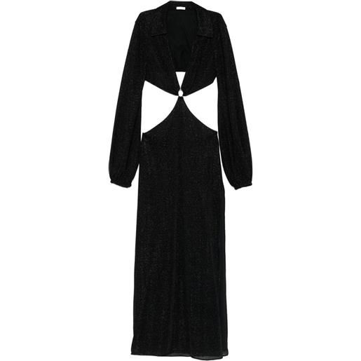Oséree abito lungo con dettaglio cut-out - nero