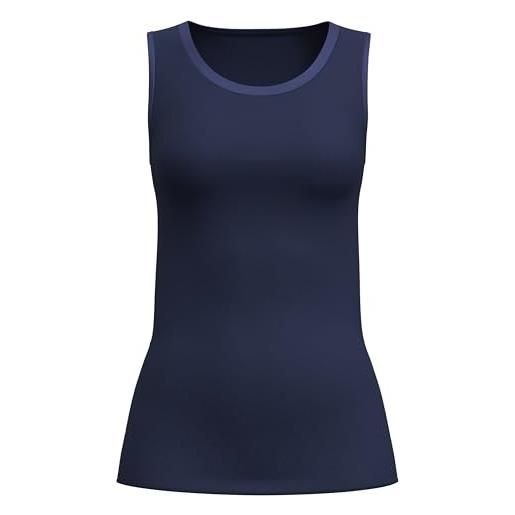 CALIDA top da donna senza maniche, blu - evening blue, 54-56