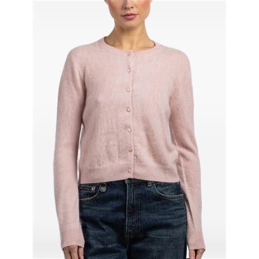Autumn Cashmere cardigan girocollo - rosa