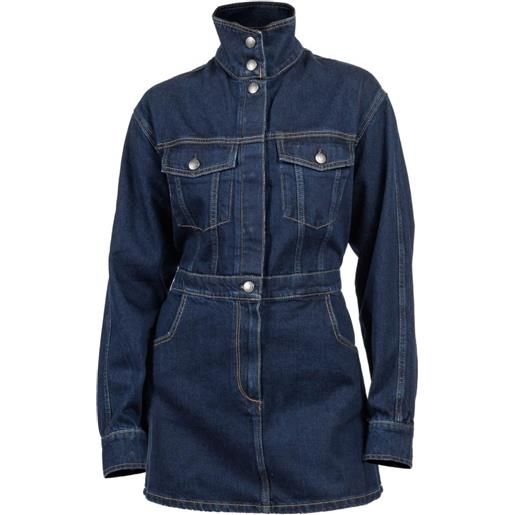 DL1961 abito corto denim con tasche - blu