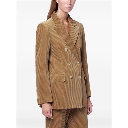 P.A.R.O.S.H. blazer doppiopetto a coste - toni neutri