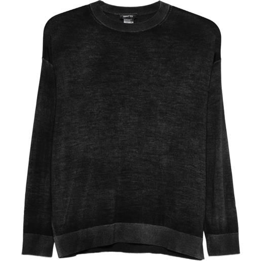 Avant Toi top girocollo - nero