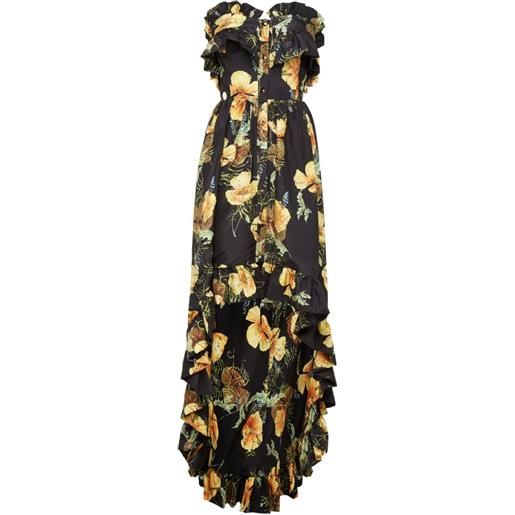 Philipp Plein abito full of flower - nero