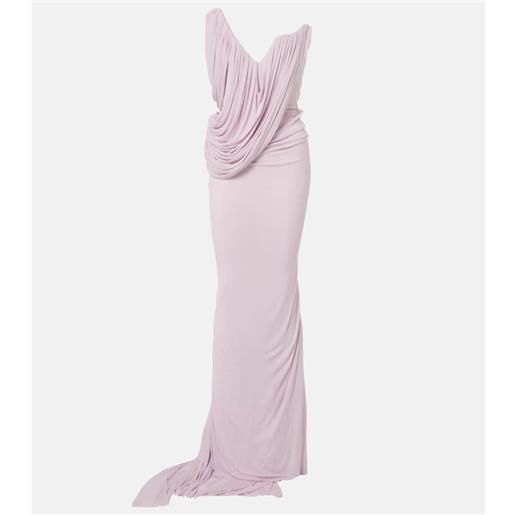 Maticevski abito lungo systema in jersey